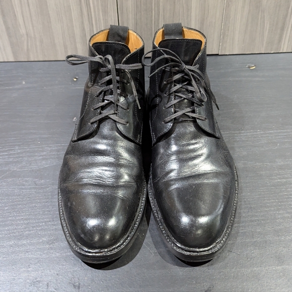 Canali Black Leather Chukka Boots - Picture 7 of 10